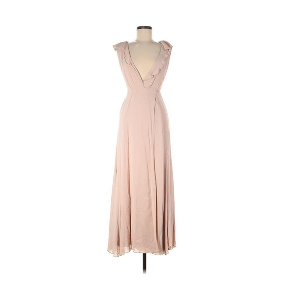 Reformation Peppermint Maxi‎ Dress in Blush - Picture 4 of 7